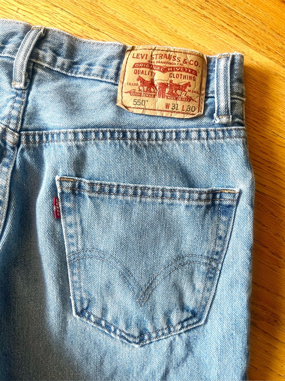 Levi's Light Blue Relaxed Fit 550 Men's Jeans